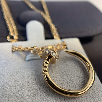 [Dawnora Jewelry]JUSTE NECKLACE PINK GOLD DIAMONDS