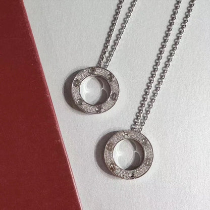 [Dawnora Jewelry]LOVE NECKLACE ADJUSTABLE SILVER
