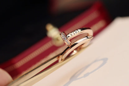 [Dawnora Jewelry]JUSTE RING 2.65MM PINK GOLD DIAMOND