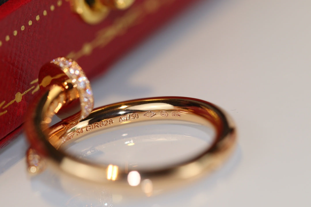 [Dawnora Jewelry]JUSTE RING 2.65MM GOLD DIAMOND