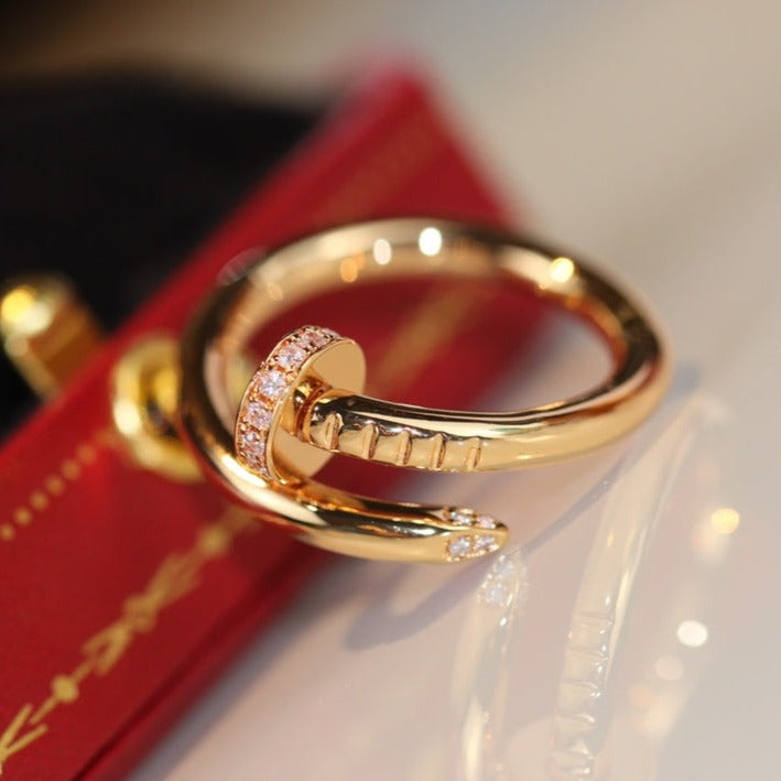 [Dawnora Jewelry]JUSTE RING 2.65MM GOLD DIAMOND