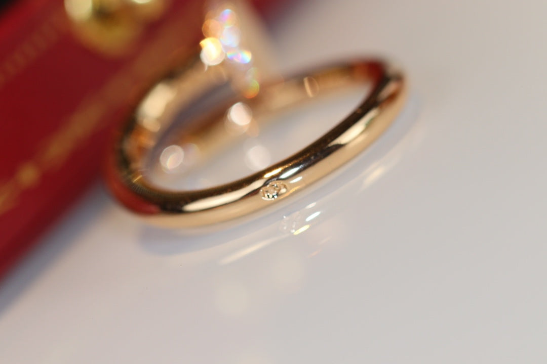 [Dawnora Jewelry]JUSTE RING 2.65MM GOLD DIAMOND