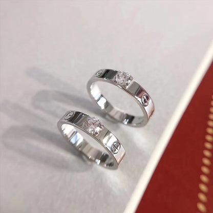 [Dawnora Jewelry]LOVE RING 3.6MM 1 BIG DIAMOND