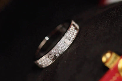 [Dawnora Jewelry]LOVE RING 3.6MM DIAMOND PAVED