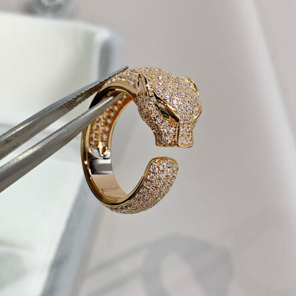[Dawnora Jewelry]PANTHERE PINK GOLD DIAMOND RING