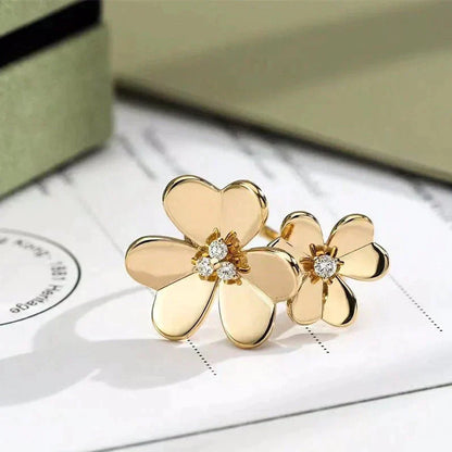 [Dawnora Jewelry]CLOVER COMOS GOLD DIAMOND RING