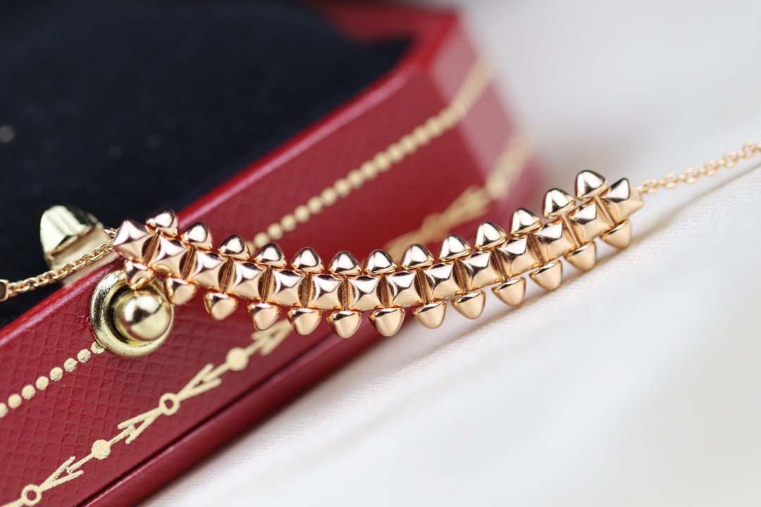 [Dawnora Jewelry]CLASH PINK GOLD NECKLACE