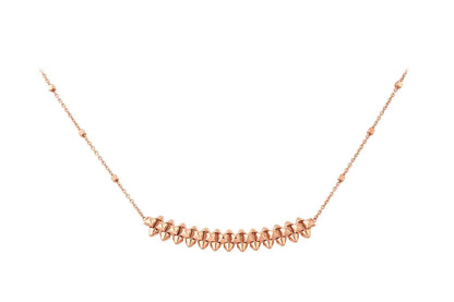 [Dawnora Jewelry]CLASH PINK GOLD NECKLACE