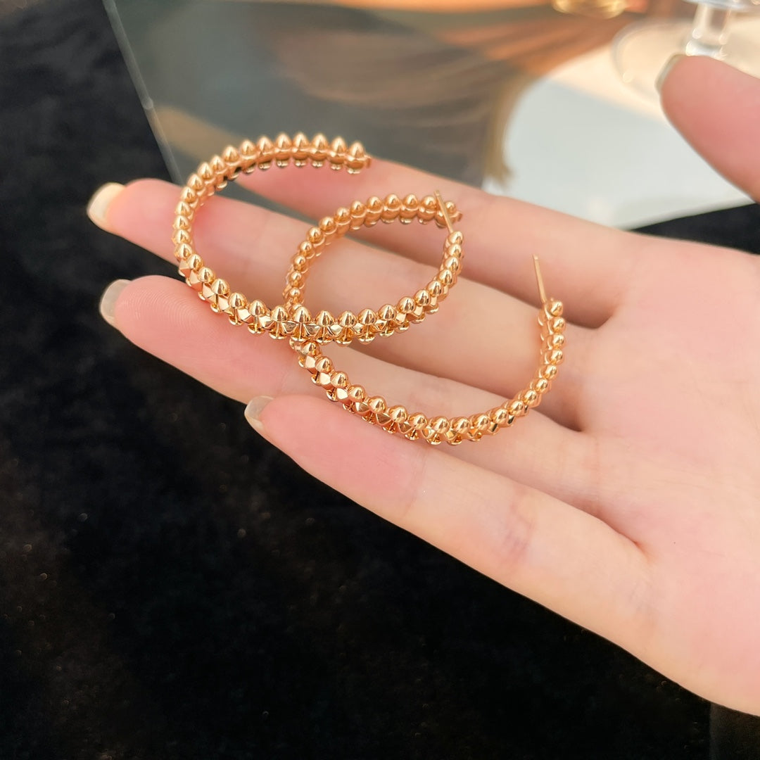 [Dawnora Jewelry]CLASH HOOP EARRINGS