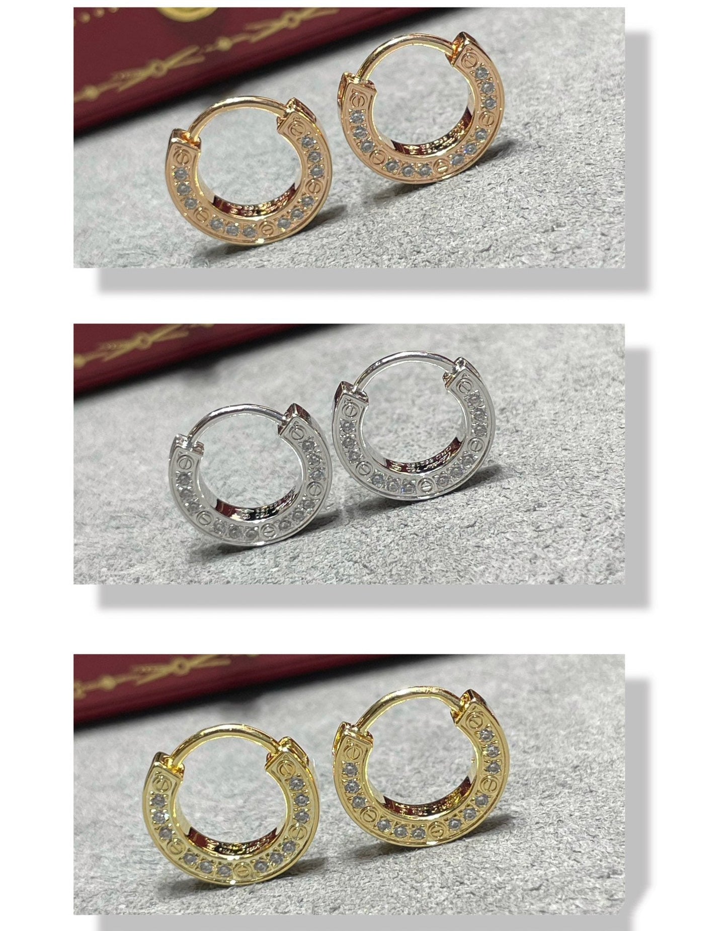 [Dawnora Jewelry]LOVE DIAMOND EARRINGS