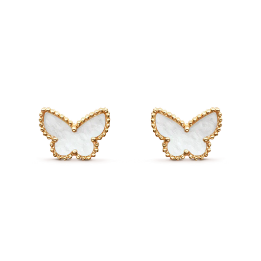 [Dawnora Jewelry]SWEET BUTTERFLY MOP EARSTUDS