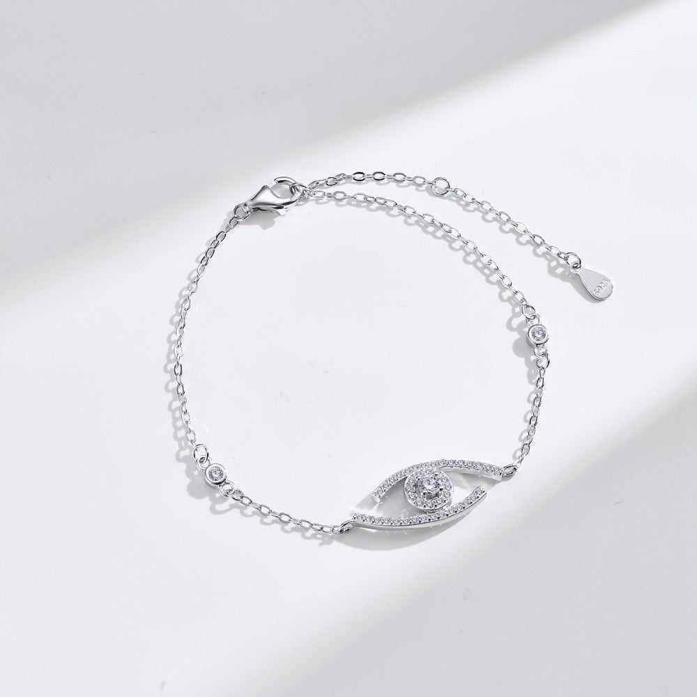 [Dawnora Jewelry]Lucky Eye Pave-Set Diamond Bracelet