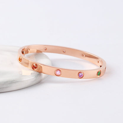[Dawnora Jewelry] 2026 NEW 6.1MM COLORED GEMSTONE BRACELET