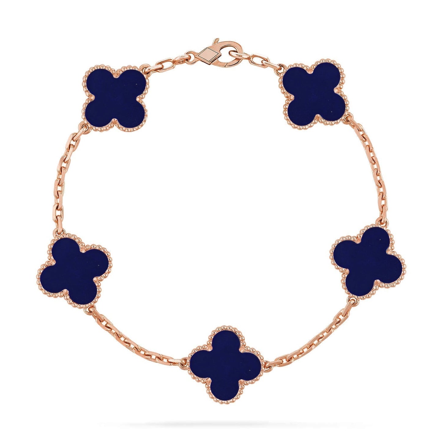 [Dawnora Jewelry]CLOVER 5 MOTIF LAPIS LAZULI BRACELET COLLECTION
