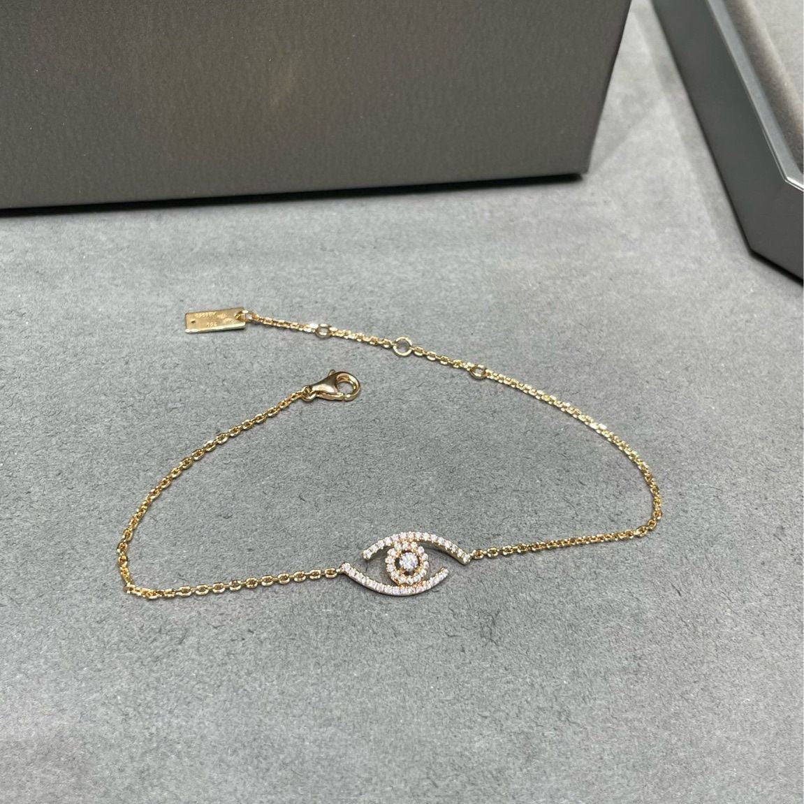 [Dawnora Jewelry]Lucky Eye Pave-Set Diamond Bracelet