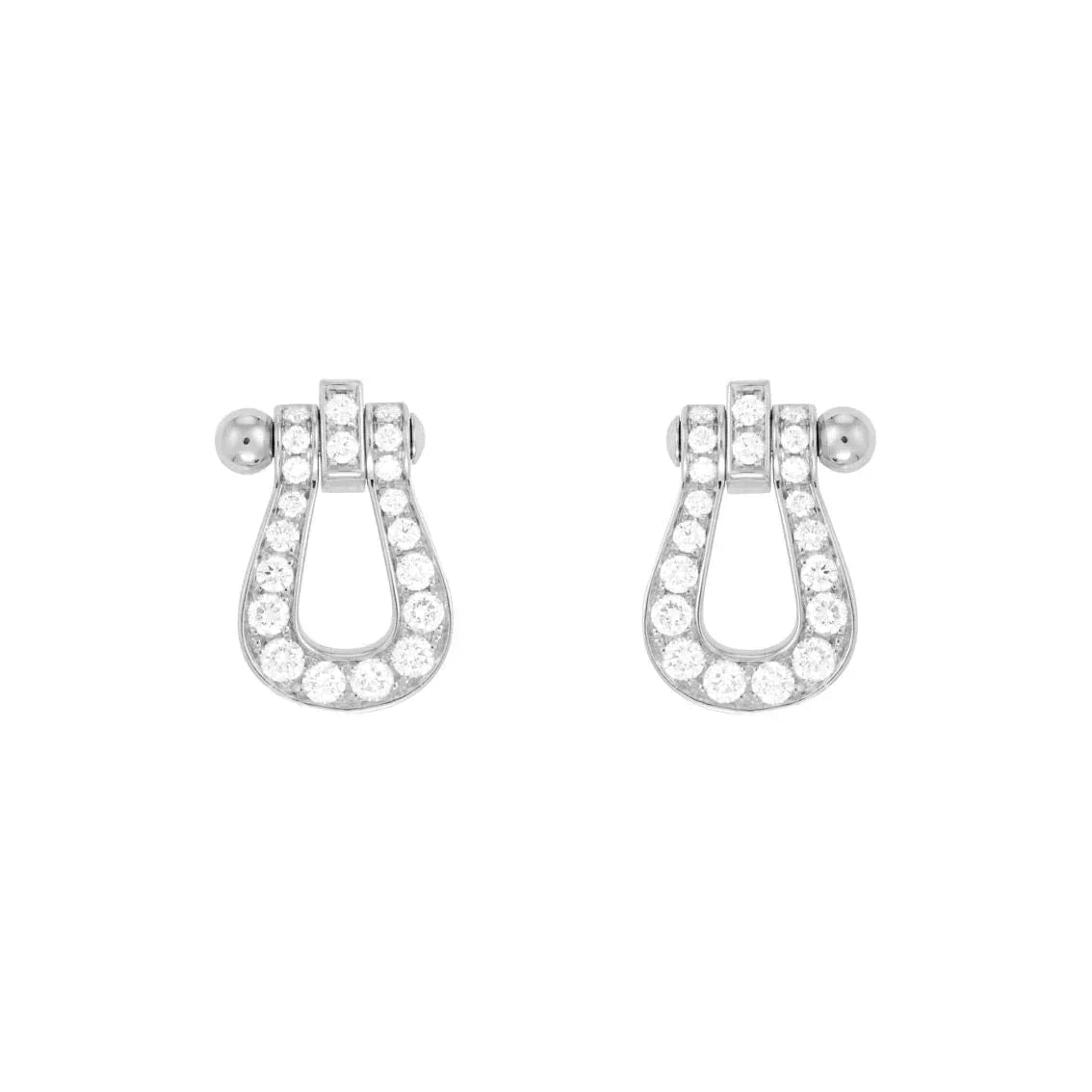 [Dawnora Jewelry]FORCE 10 FULL DIAMOND STUD EARRINGS MINI MODEL