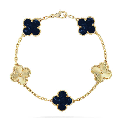 [Dawnora Jewelry]CLOVER 5 MOTIF PIETERSITE BRACELET COLLECTION