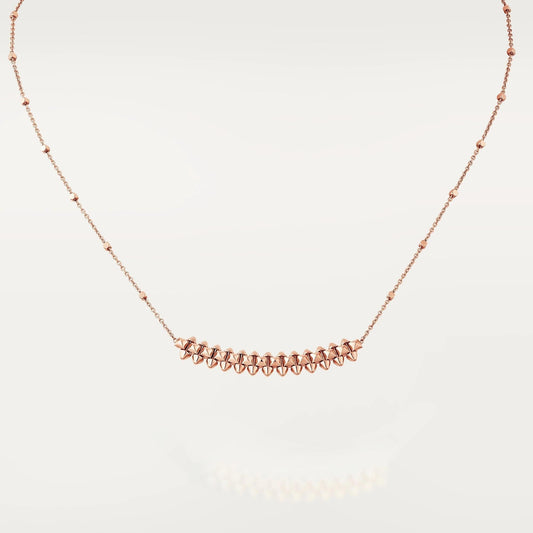 [Dawnora Jewelry]CLASH PINK GOLD NECKLACE