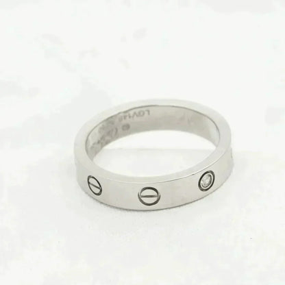 [Dawnora Jewelry]LOVE RING 4MM 1 DIAMOND SILVER