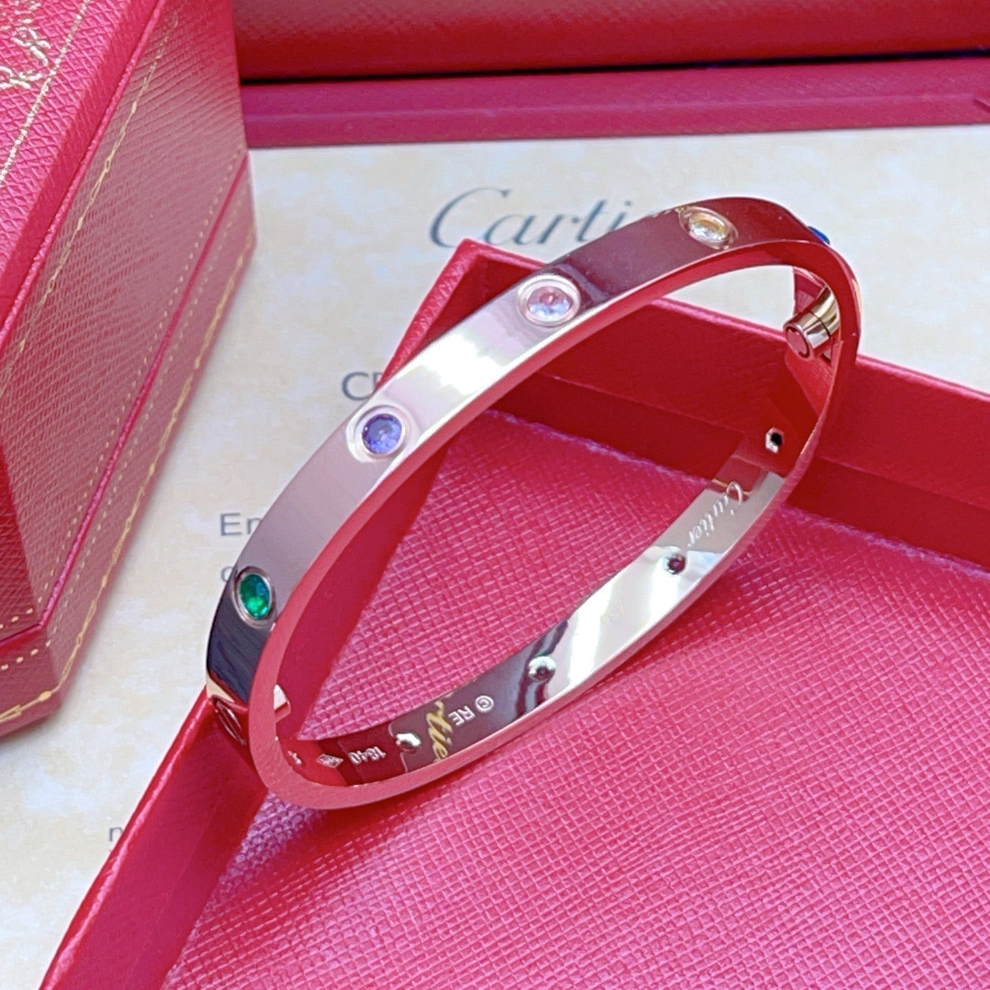 [Dawnora Jewelry]2026 RAINBOW LOVE BRACELET 6.1MM  10 DIAMONDS