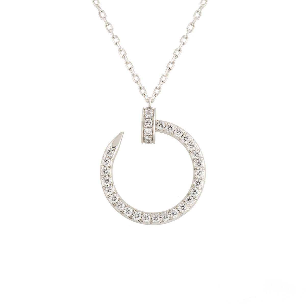 [Dawnora Jewelry]JUSTE NECKLACE SILVER DIAMONDS