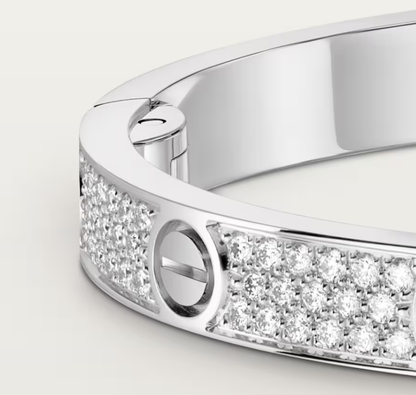 [Dawnora Jewelry]NEW-LOVE-4.8MM-Width Diamond-Studded Bracelet