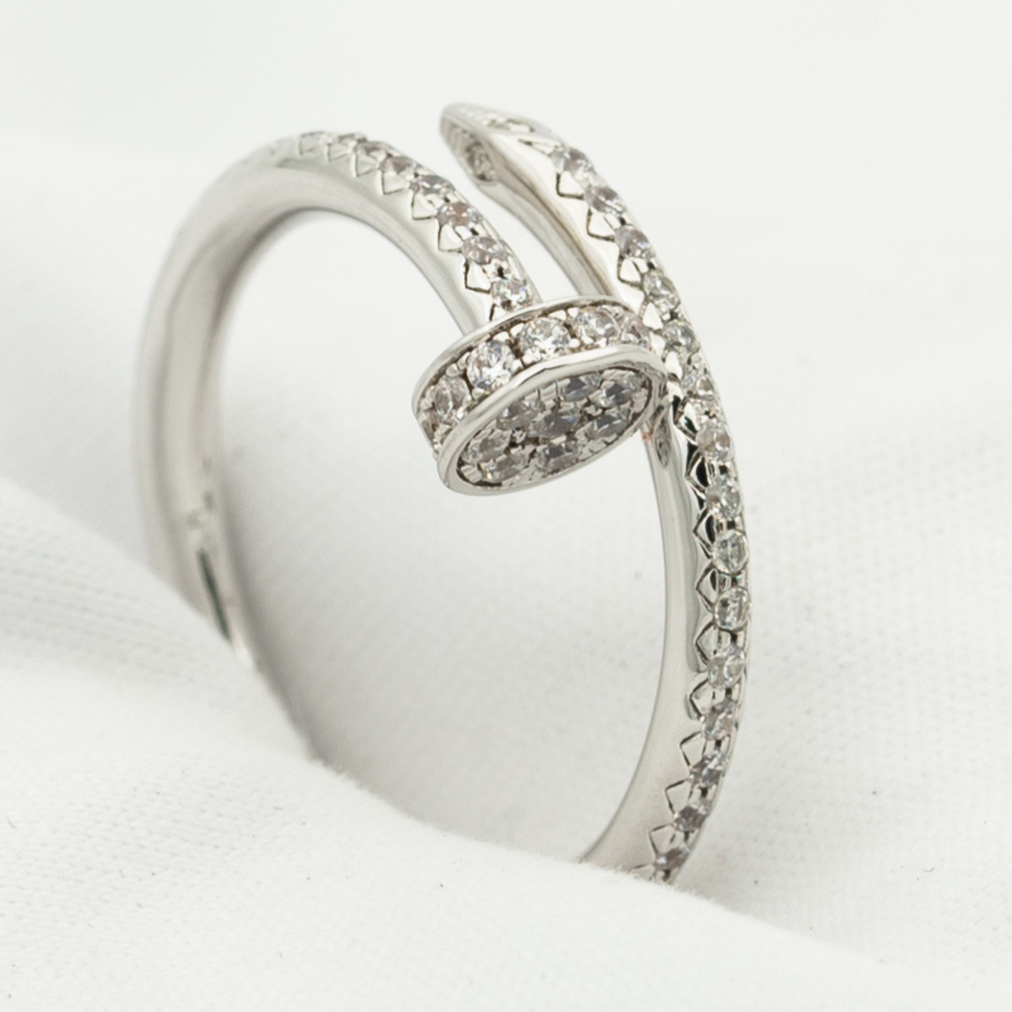 [Dawnora Jewelry]JUSTE RING 1.8MM SILVER DIAMONDS