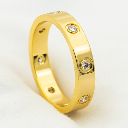 [Dawnora Jewelry]LOVE RING 3.6MM 8 DIAMONDS