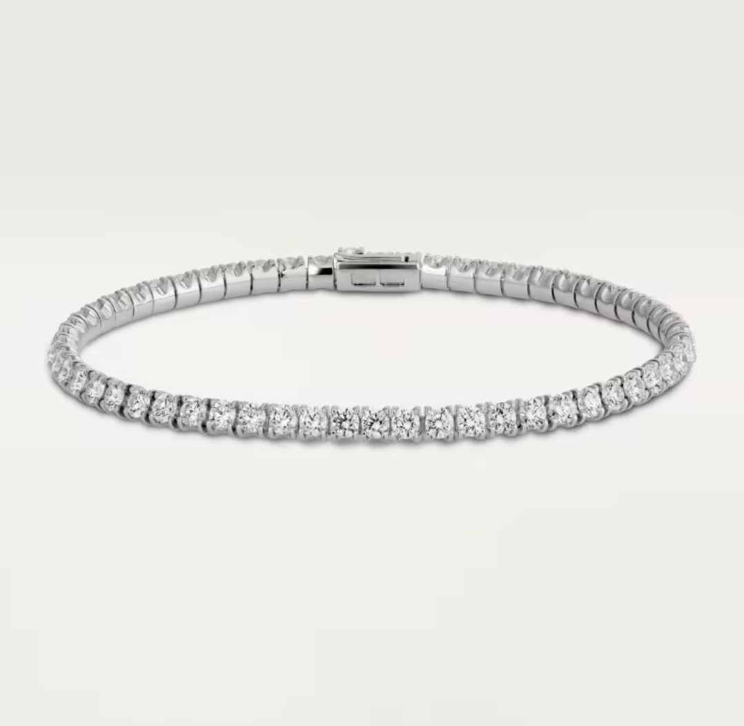 [Dawnora Jewelry]  CLASSIC BASEBALL BRACELAT, 52 DIAMOND