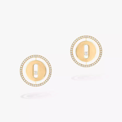 [Dawnora Jewelry]Lucky Move Diamond Earrings