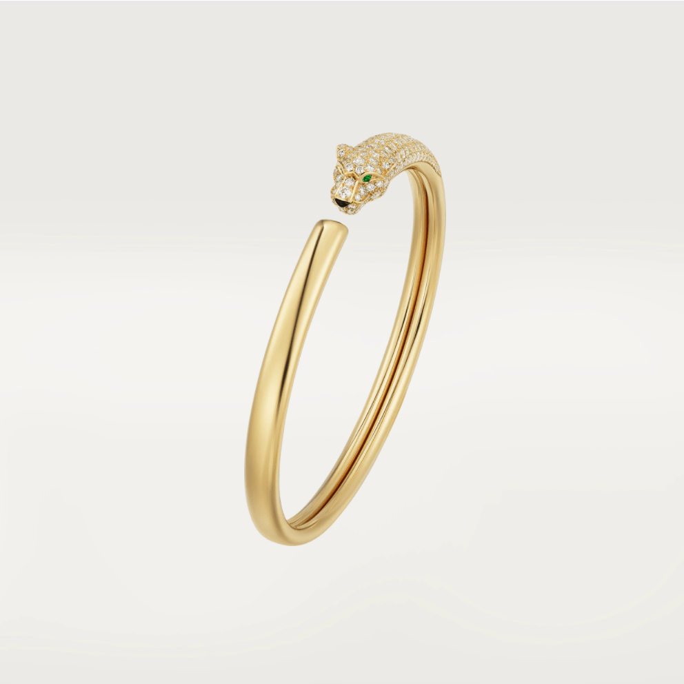 [Dawnora Jewelry]PANTHERE GOLD DIAMOND OPEN BRACELET