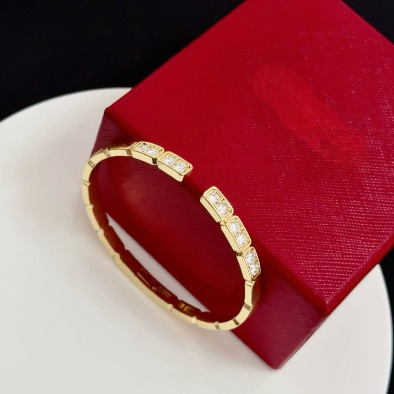 [Dawnora Jewelry jewelrys]LOVE DIAMOND OPEN  BRACELET