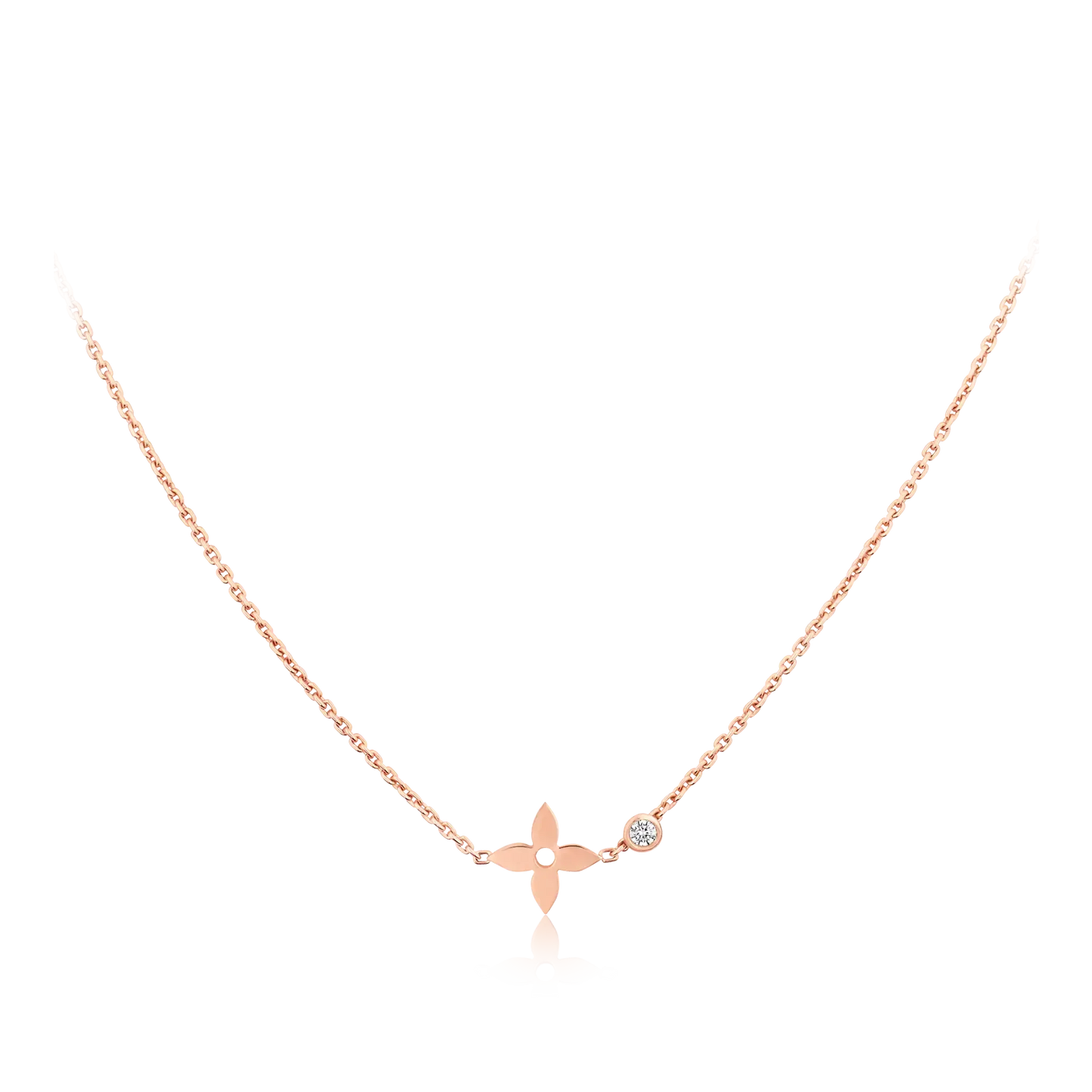 [Dawnora Jewelry]BLOSSOM PENDANT PINK GOLD AND DIAMOND