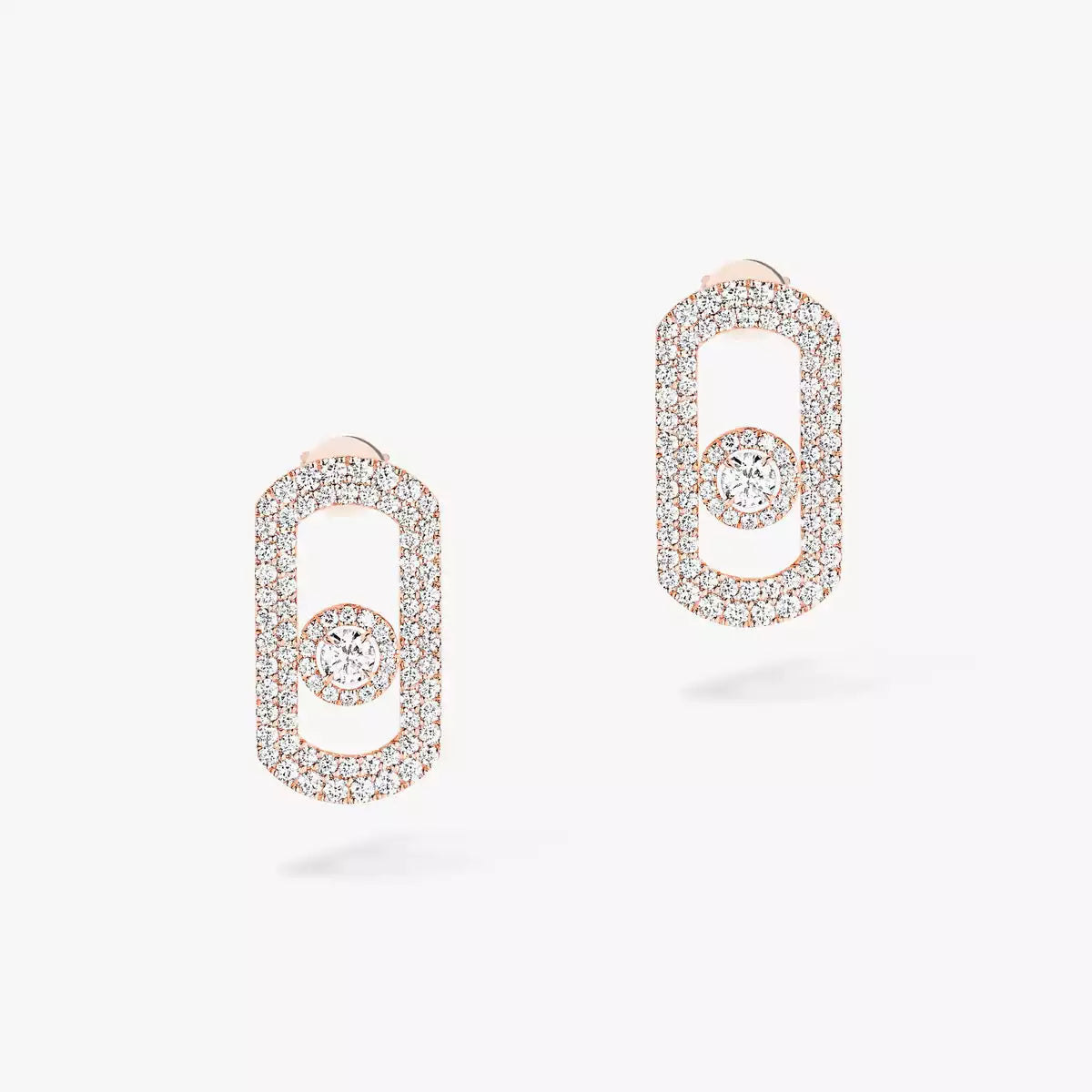 [Dawnora Jewelry]So Move Pave_-Set Diamond Earrings in Silver