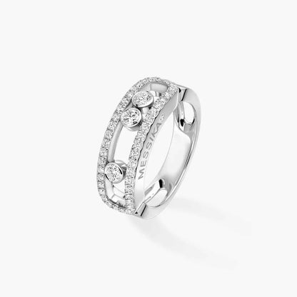 [Dawnora Jewelry] Move Gold Diamond Pave_ Ring