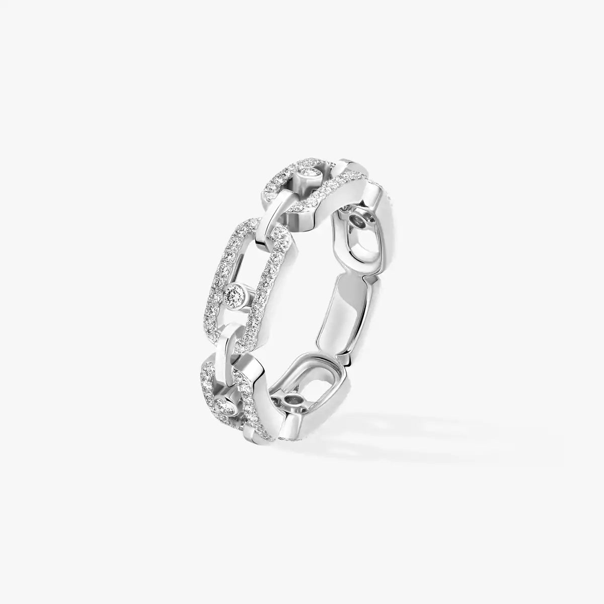 [Dawnora Jewelry]Move Link Pave_-Set Diamond Ring in Gold