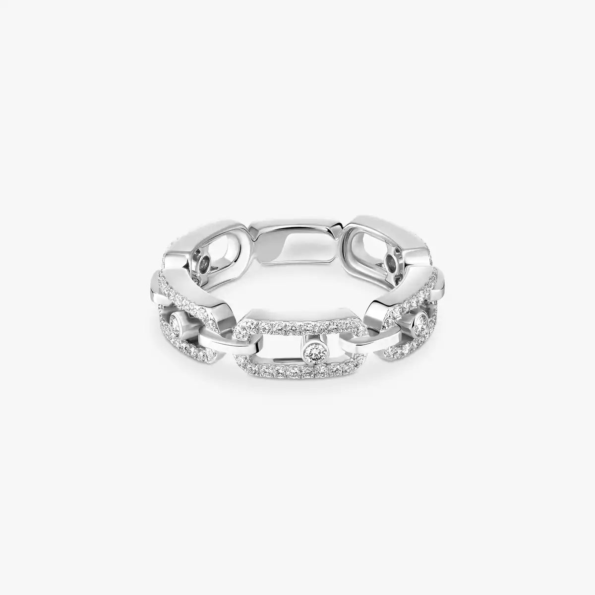 [Dawnora Jewelry]Move Link Pave_-Set Diamond Ring in Gold