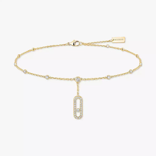 [Dawnora Jewelry] Move Uno pavé ankle bracelet