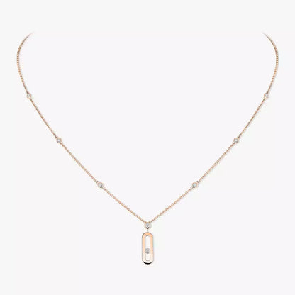 [Dawnora Jewelry] Move Uno Gold Diamond Long Necklace