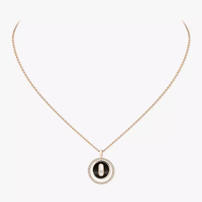 [Dawnora Jewelry]Lucky Move Diamond Necklace in Rose Gold and White Mother-of-Pearl