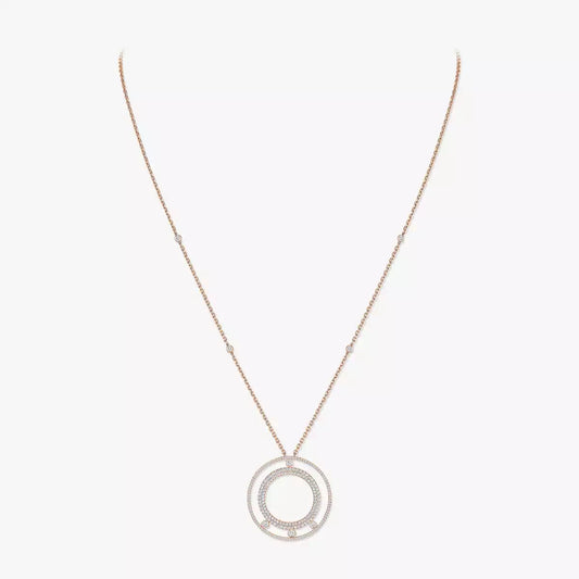 [Dawnora Jewelry]Move Romane Long Pave_-Set Diamond Necklace