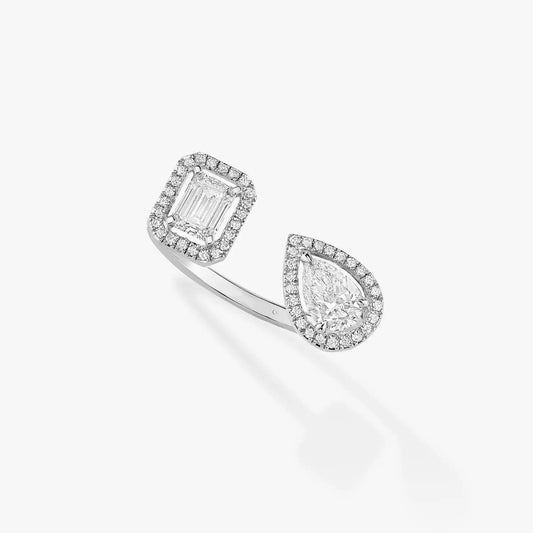 [Dawnora Jewelry]MY TWIN TOI & MOI SILVER DIAMOND RING