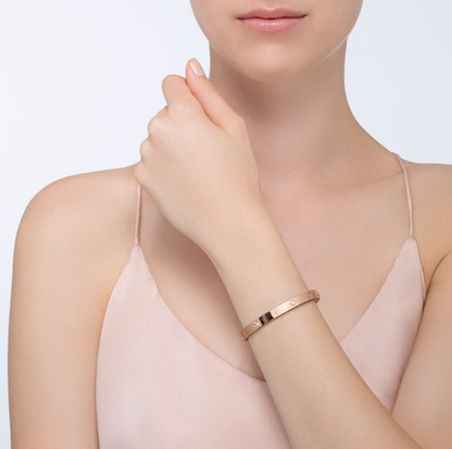 [Dawnora Jewelry]LOVE BRACELET 6.1MM 4 DIAMONDS