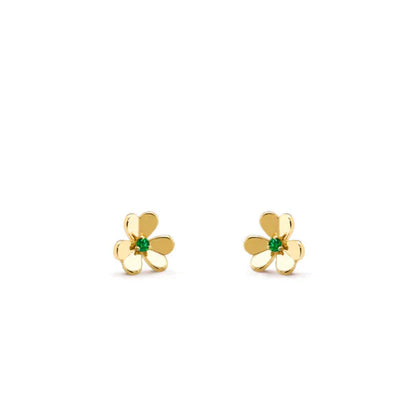 [Dawnora Jewelry]FRIVOLE  FLOWER MALACHITE EARRINGS